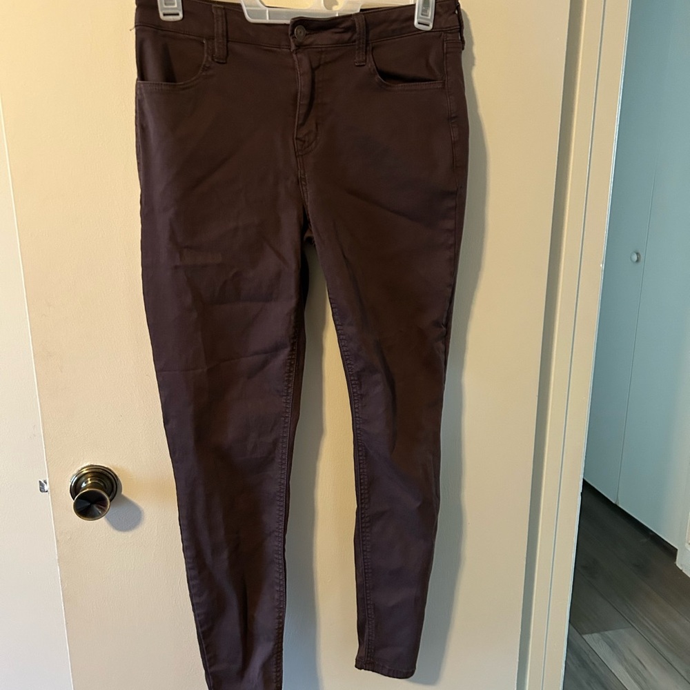 Maurices Chocolate Brown High-Rise Jeggings